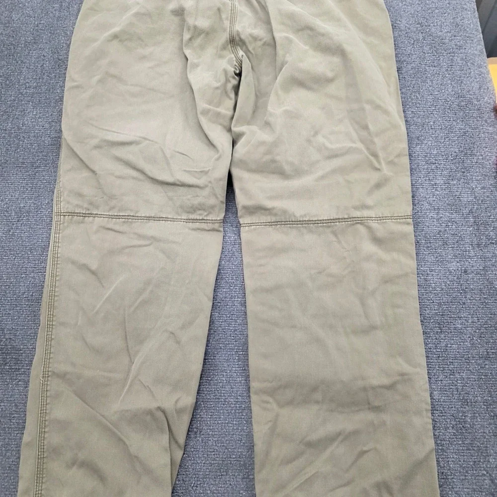 Vtg Polo Ralph Lauren Men Green Cotton Double Knee Military Field Pants 36/32